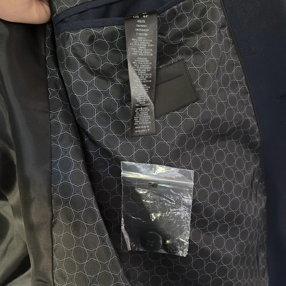 ASOS Men’s Navy Skinny Suit Jacket